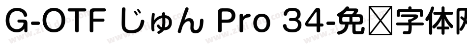 G-OTF じゅん Pro 34字体转换